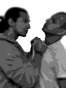 Two Men Fighting