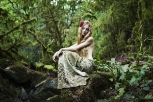 fairy tale forest and woman 12441891_s