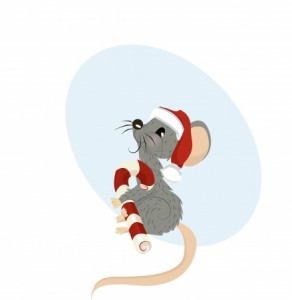 Christmas mouse 8345599_s